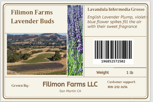 Filimon Farms Lavender Buds 1 Lb