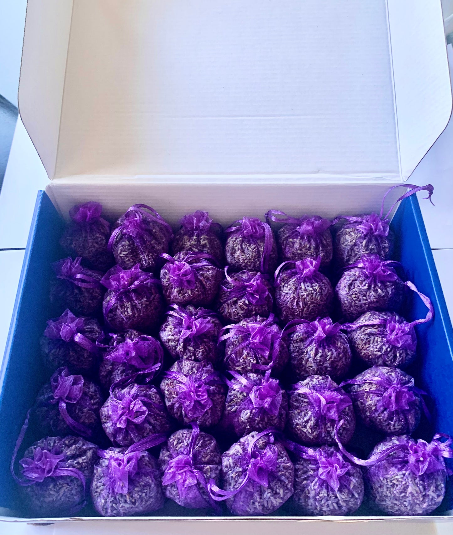 Lavender Party Favors Box 30 sachets 4 in